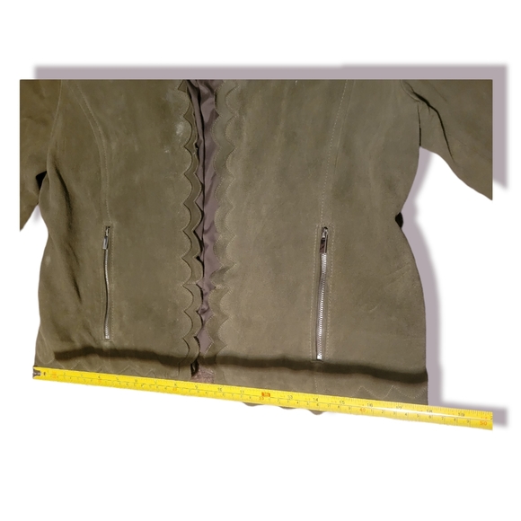 Bagatelle Collection Genue Leather Suede Jacket Coat Blazer - Picture 7 of 9